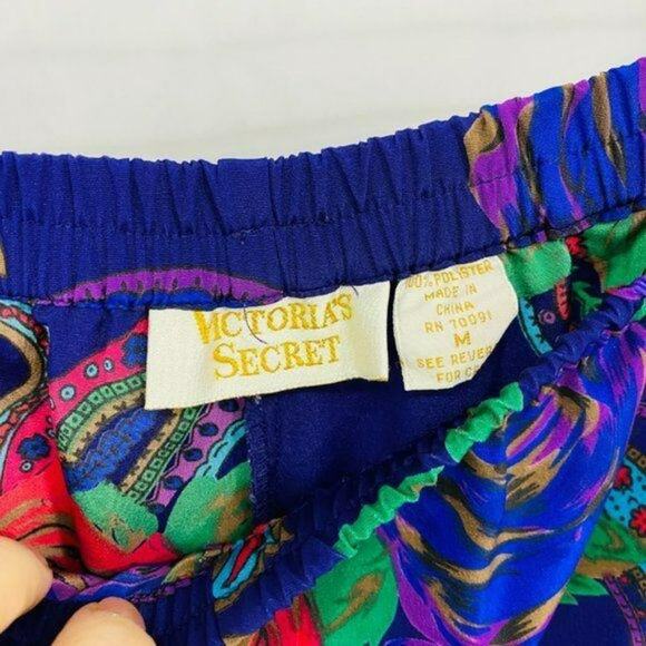 Vintage Victoria Secret Gold Label Floral Paisley Lounge Pant Size Medium - Picture 3 of 4